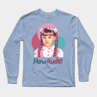 Retro How Rude 90s sitcom Long Sleeve T-Shirt